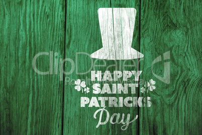 Digital composite of Patricks day greeting