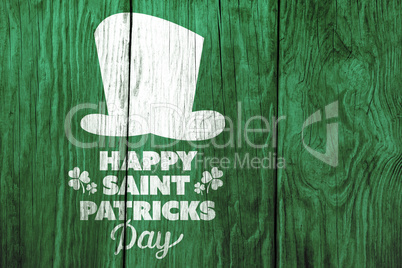 Digital composite of Patricks day greeting