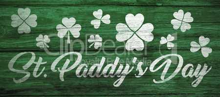 Digital composite of Patricks day greeting