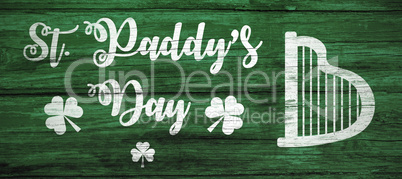 Digital composite of Patricks day greeting