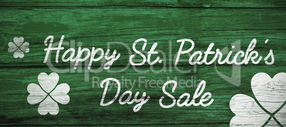 Digital composite of Patricks day greeting