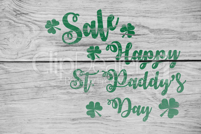 Digital composite of Patricks day greeting