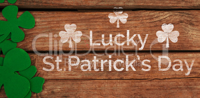 Digital composite of Patricks day greeting