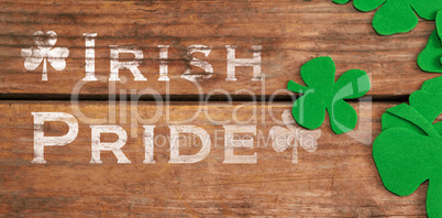 Digital composite of Patricks day greeting