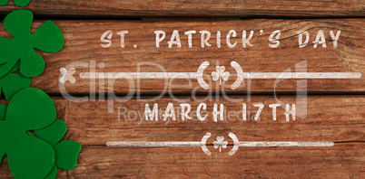 Digital composite of Patricks day greeting