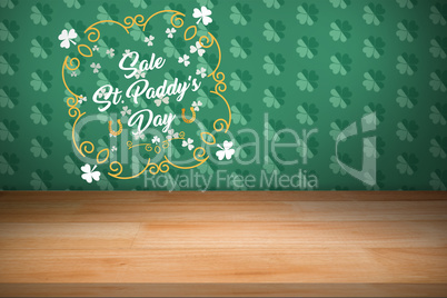 Digital composite of Patricks day greeting