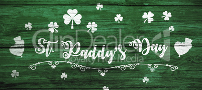 Digital composite of Patricks day greeting