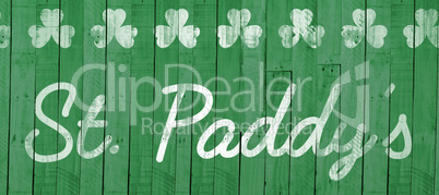 Digital composite of Patricks day greeting