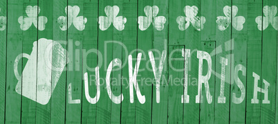 Digital composite of Patricks day greeting