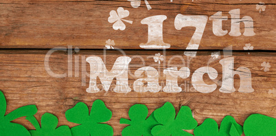 Digital composite of Patricks day greeting