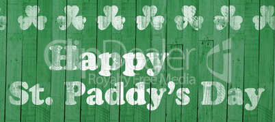 Digital composite of Patricks day greeting