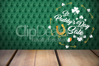 Digital composite of Patricks day greeting