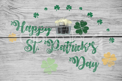 Digital composite of Patricks day greeting