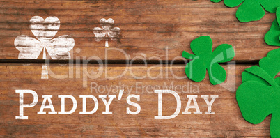 Digital composite of Patricks day greeting