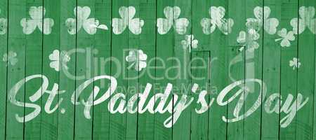 Digital composite of Patricks day greeting