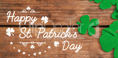 Digital composite of Patricks day greeting