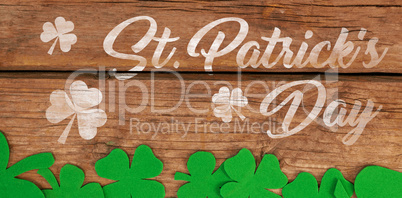 Digital composite of Patricks day greeting