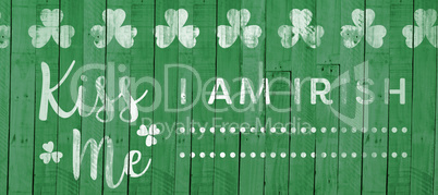 Digital composite of Patricks day greeting