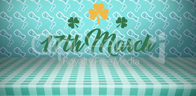 Digital composite of Patricks day greeting