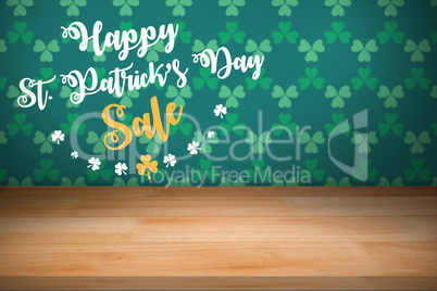 Digital composite of Patricks day greeting