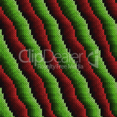 Pattern with red and green alternating stripes