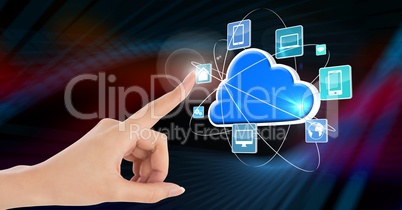 Conceptual image of cloud computing