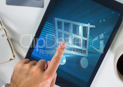 Conceptual image of online shopping