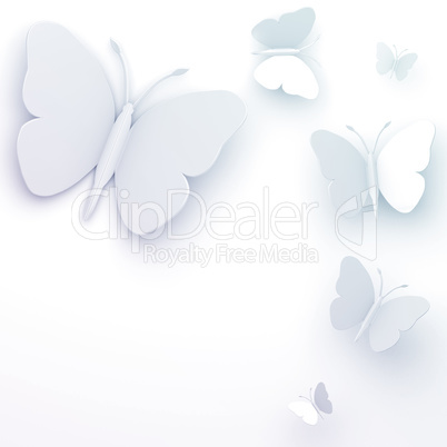 Abstract background with butterflies.