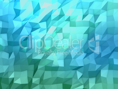 Abstract 3d rendering of blue surface.