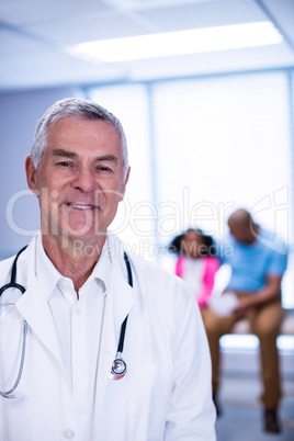 Portrait of smiling male doctor