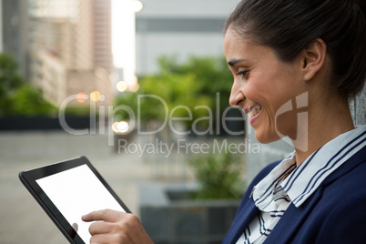Business executive using digital tabletBusiness executive using digital tablet