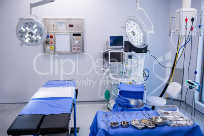 Equipment, tools and medical devices in modern operating room
