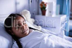 Patient resting in ward