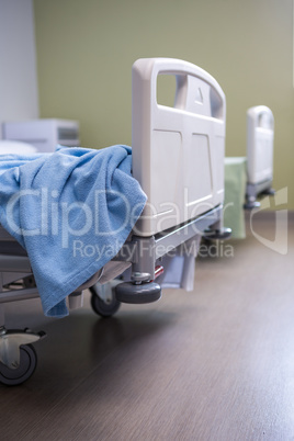 Empty beds in ward at hospital