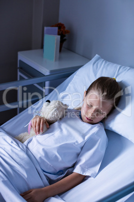 Patient resting in ward