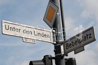 Street sign in Berlin Germany
