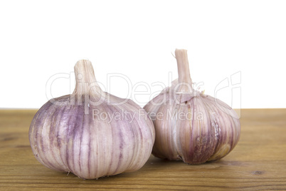 Several heads of garlic