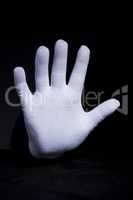 Hand in a white glove