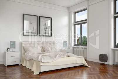 3d render - modern bedroom