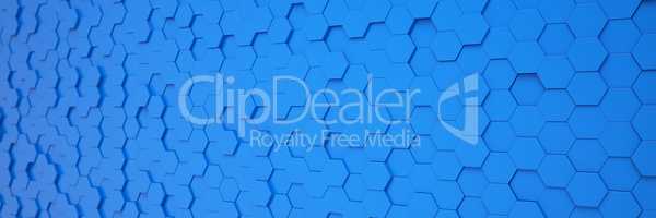 3d render - abstract background - polygon - blue