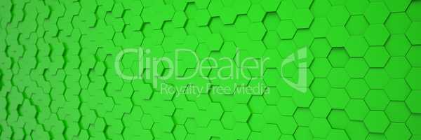 3d render - abstract background - polygon - green
