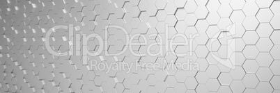 3d render - abstract background - polygon - silver