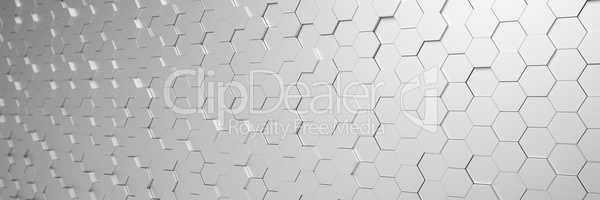 3d render - abstract background - polygon - silver