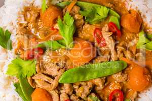 Veal Fricassee with rice