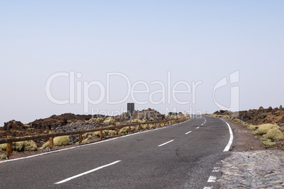 Empty road in Tenerife