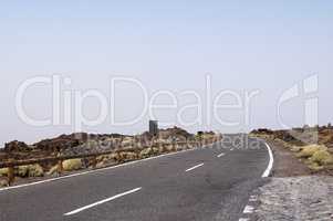 Empty road in Tenerife