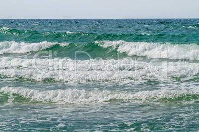 Seascape with rolling wave