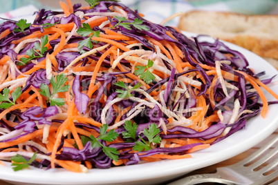 Salad of red cabbage