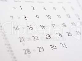 calendar page detail