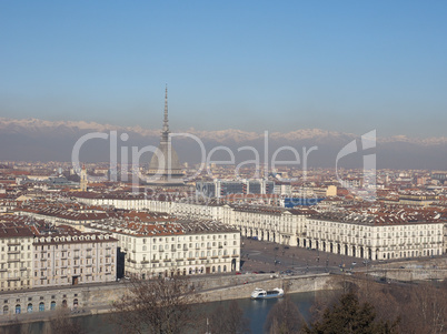 Aerial view of Turin